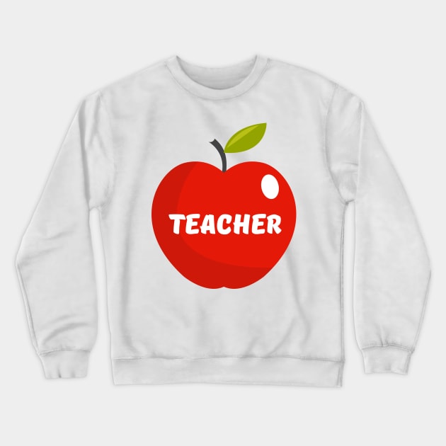 Teacher's Apple Crewneck Sweatshirt by nickemporium1